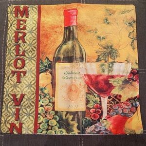 Wine Pillow covers 18”- 18”
